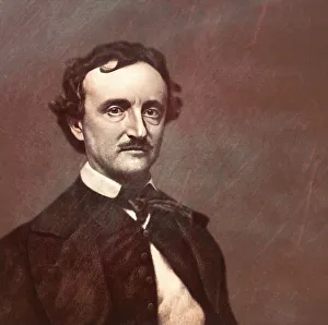 Portrait of Edgar Allan Poe, 1809 - 1849