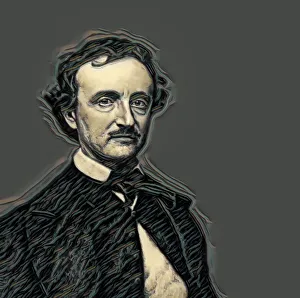 Portrait of Edgar Allan Poe, 1809 - 1849