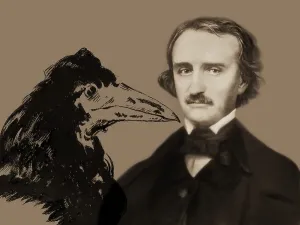 Portrait of Edgar Allan Poe, The Raven