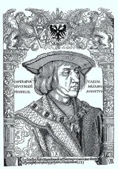 Portrait of Emperor Maximilian I painted after Albrecht Duerer