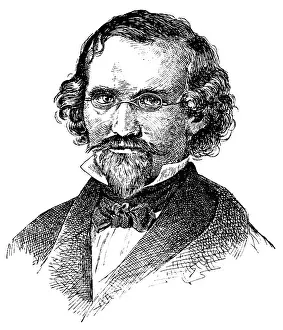 Portrait of Friedrich Martin von Bodenstedt - a German author