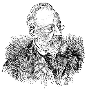 Portrait of Gottfried Keller - a Swiss poet and writer of German literature