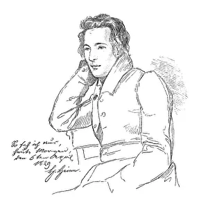 Portrait of Heinrich Heine at age 29
