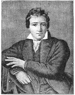 Portrait of Heinrich Heine (young years) - a German poet
