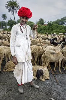 Portrait of a herder from the Rabari community