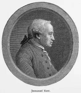 Portrait Immanuel Kant, born in Kaliningrad