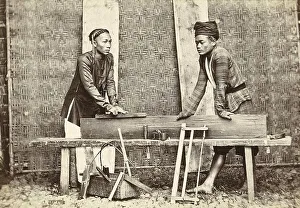 Portrait of Two Indonesian Carpenters