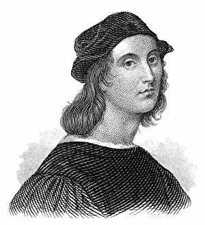 Portrait by the Italian painter and architect Raphael