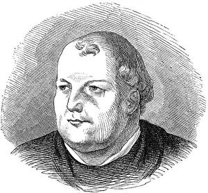 Portrait, Johann von Staupitz, Vicar General of the Augustinian Order, court preacher, historical illustration 1883