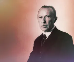 Portrait of Konrad Adenauer as a young man