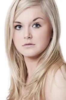 Portrait of a lovely girl in the studio