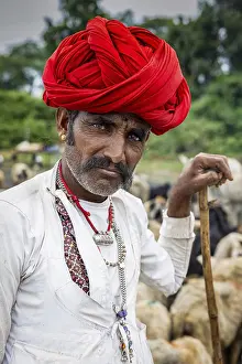 Portrait of a man from the Rabari community