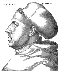 Portrait of Martin Luther at the age of 38 years in his habit