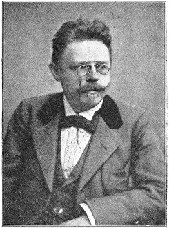 Portrait of Max Halbe - a German dramatist and main exponent of Naturalism