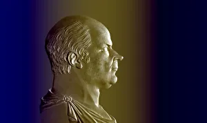 Portrait from a medal of John Quincy Adams