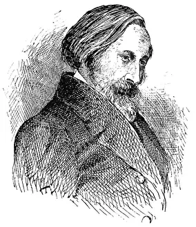 Portrait of Otto Ludwig - a German dramatist