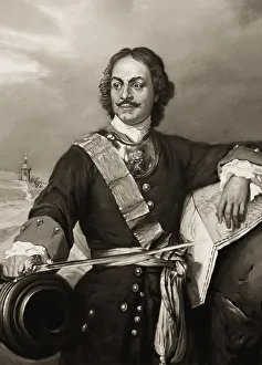 Portrait of Peter the Great, Peter I or Pyotr Alexeyevich Romanov