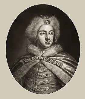 Portrait of Peter the Great, Peter I or Pyotr Alexeyevich Romanov