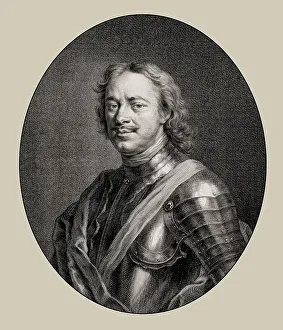 Portrait of Peter the Great, Peter I or Pyotr Alexeyevich Romanov