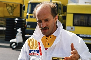Portrait Reinhold Roth (DEU), HB Racing Team of Dieter Stappert, Motorcycle World Championship 1990, Grand Prix (GP) of Germany at the Hockenheimring on 26 May 1990, Germany, Europe