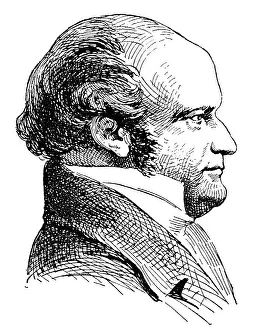 Portrait of Sir John Franklin - a British Royal Navy officer and explorer of the Arctic