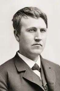 Portrait of Thomas Alva Edison as a young man