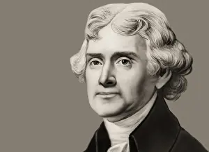 Portrait of Thomas Jefferson, 1743 - 1826