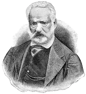 Portrait of Victor Hugo - a French poet