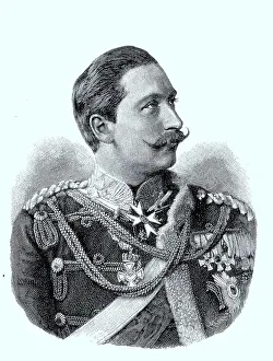 Portrait of Wilhelm II, full name Friedrich Wilhelm Victor Albert of Prussia