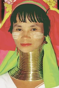 Portrait of woman from Long Neck Tribe