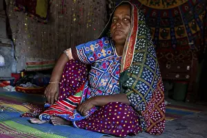 Portrait of a woman from the tribal community