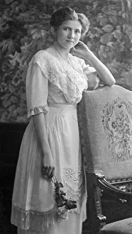 Portrait, young woman looking into the camera