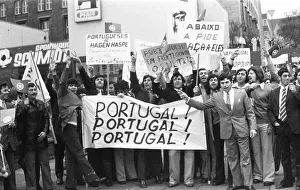 Portuguese in Dortmund and the Ruhr area demonstrated against the military junta in their country on 5 May 1974
