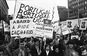 Portuguese in Dortmund and the Ruhr area demonstrated against the military junta in their country on 5 May 1974