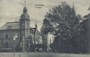 Post office in Grottkau, Prussian district in Upper Silesia