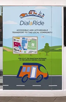 Poster advertising Dial a Ride local community transport