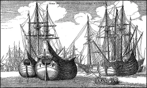 Potbellies, merchant ships from Holland for the trade with China