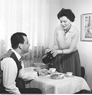 She pours the coffee in 1961