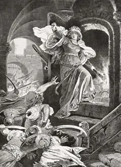 The powder magazine explosion, Battle of Szigeth