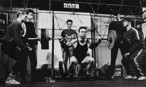 Power training athletes, circa 1986
