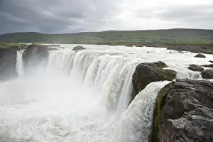 Powerfull Gooafoss or Godafoss waterfall
