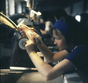Prague. 80s. Old Town Glass Cutting Shop