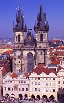 Prague City: The Gotic St. Vitus Cathedral at Prague Castle