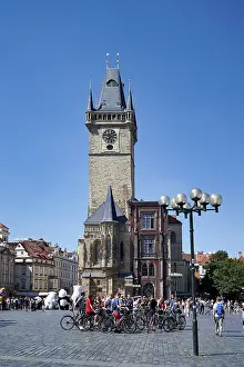 Prague Czech Republic. The Old Town Hall in Old Town Square