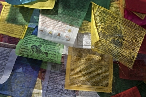 Prayer flags at Boudhanath Stupa