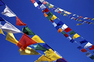 Prayer flags, Kunzum Pass, Lahaul and Spiti district