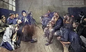 Prayer and silent worship of the Salvation Army