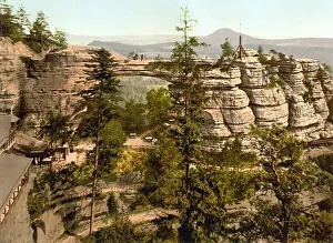 Prebischtor with Rosenberg, Bohemian Switzerland