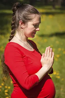 Pregnancy yoga exercise