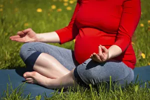 Pregnancy yoga exercise